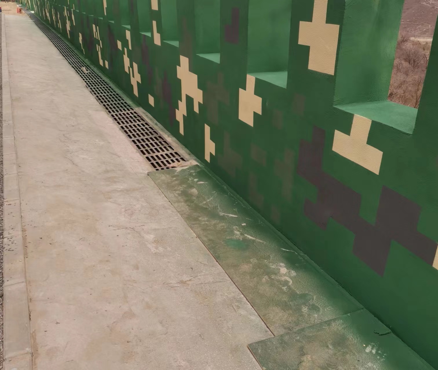 内蒙古围墙迷彩喷涂,数迷彩漆